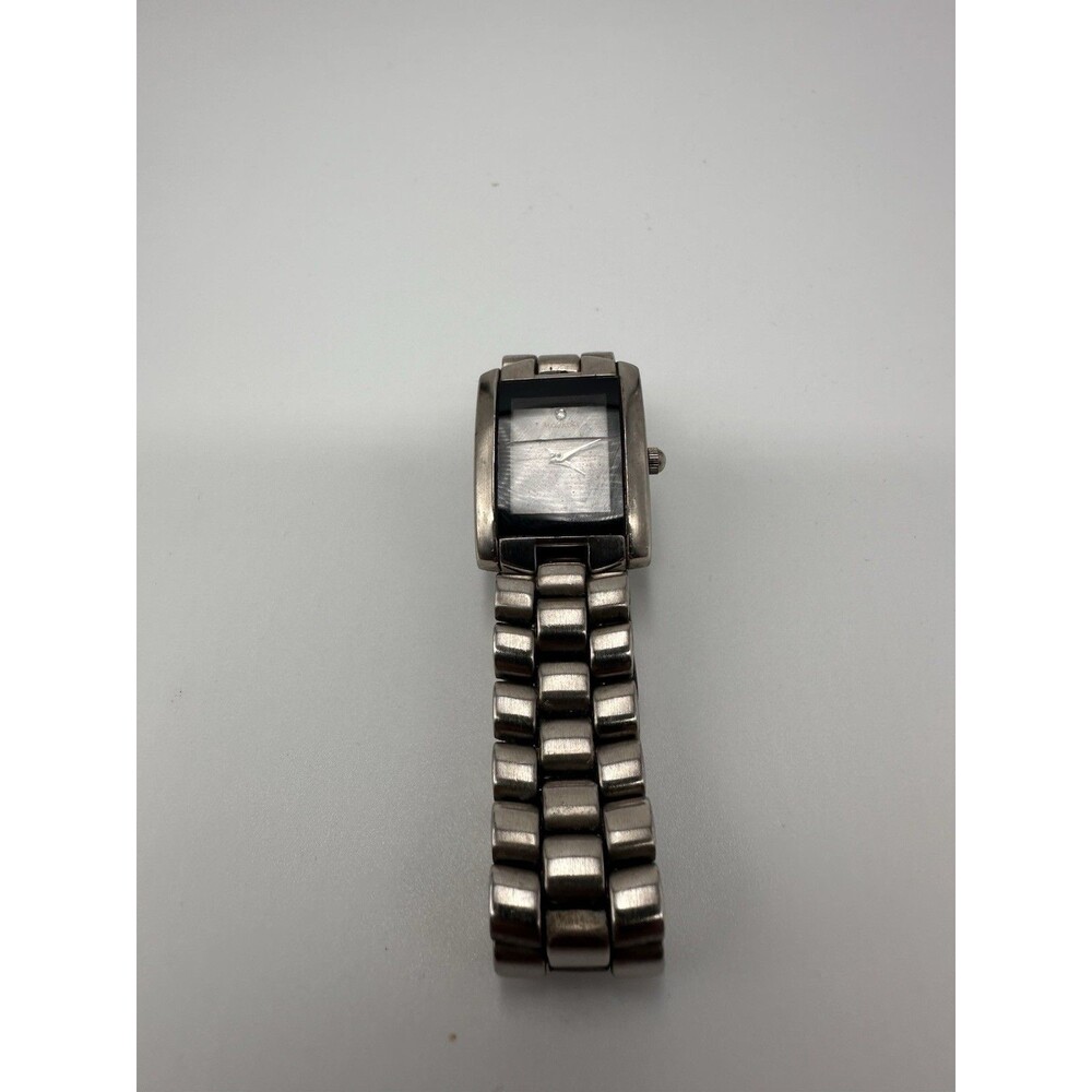Movado Museum Woman Swiss Watch Stainless Steel Broken Cracked Crystal For Repai